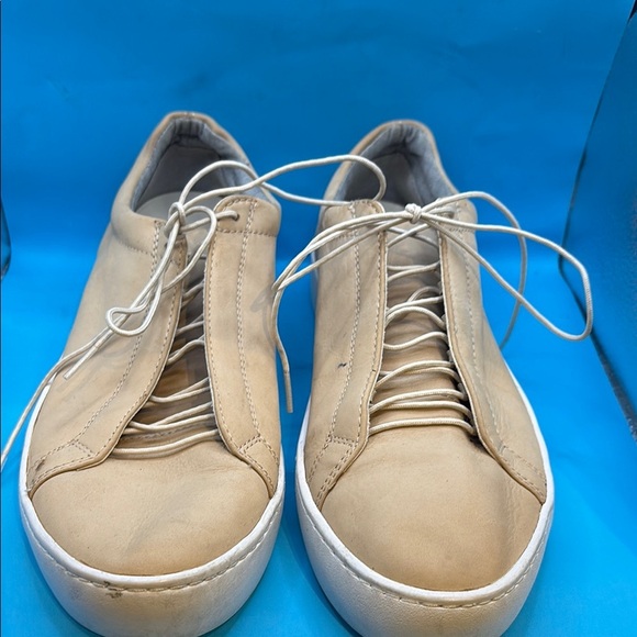 Vagabond Beige Leather Sneakers, size 9 women - Picture 4 of 8